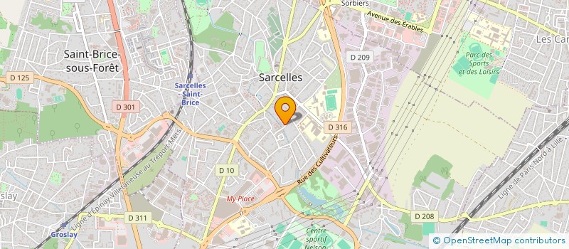 localisation de l'entreprise MONSIEUR MARLON SAADA à SARCELLES