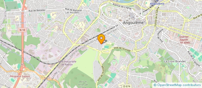localisation de l'entreprise MONSIEUR MARLON TOLLET à ANGOULEME