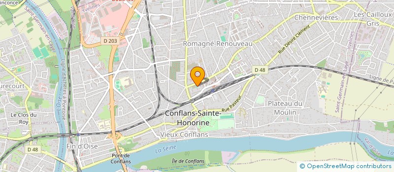 localisation de l'entreprise MONSIEUR MAROIN KASSAS  CONFLANS-SAINTE-HONORINE