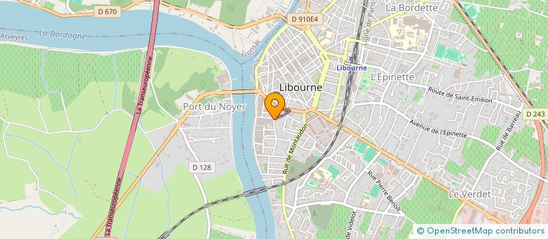 localisation de l'entreprise MONSIEUR MAROUAN BAAOUCH à LIBOURNE