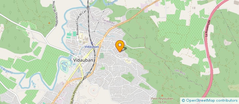 localisation de l'entreprise MONSIEUR MAROUAN GALMAMI  VIDAUBAN
