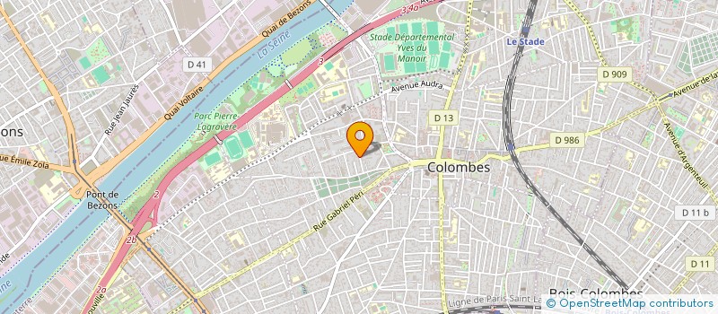 localisation de l'entreprise MONSIEUR MAROUAN OUADERNI à COLOMBES