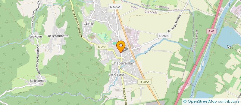 localisation de l'entreprise MONSIEUR MAROUAN OUECHTATI  CHAPAREILLAN