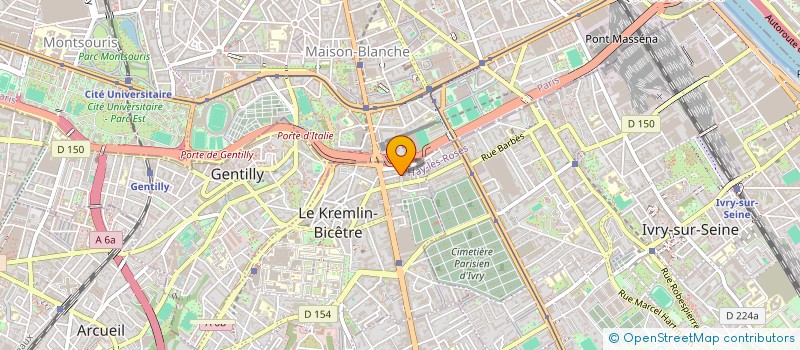 localisation de l'entreprise MONSIEUR MAROUANE AOUICH  LE KREMLIN-BICETRE