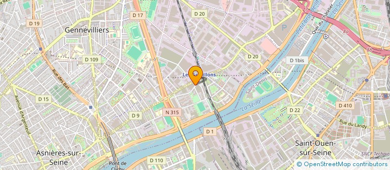 localisation de l'entreprise MONSIEUR MAROUANE BACHRAF  ASNIERES-SUR-SEINE