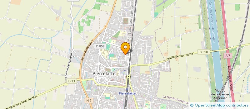 localisation de l'entreprise MONSIEUR MAROUANE BOUDOUM  PIERRELATTE