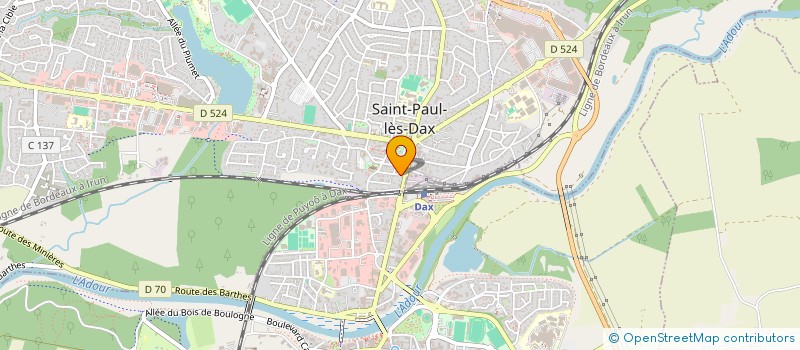 localisation de l'entreprise MONSIEUR MAROUANE FAKIR  SAINT-PAUL-LES-DAX