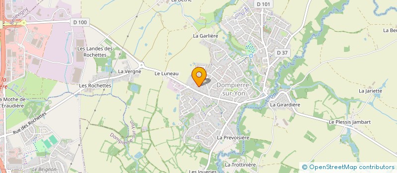 localisation de l'entreprise MONSIEUR MAROUANE MAHJOUB  DOMPIERRE-SUR-YON