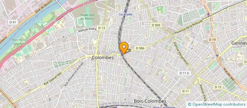 localisation de l'entreprise MONSIEUR MAROUANE MESNED  COLOMBES