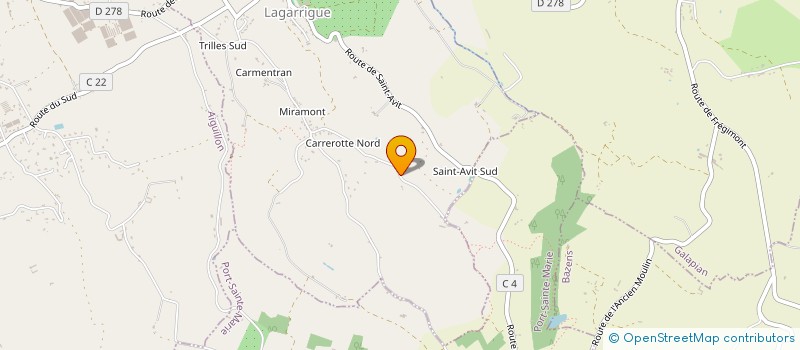 localisation de l'entreprise MONSIEUR MAROUANE MRHAR  LAGARRIGUE