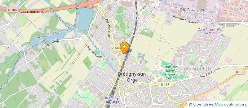 localisation de l'entreprise MONSIEUR MAROUANE OUTFKIRT  BRETIGNY-SUR-ORGE