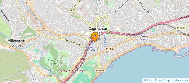 localisation de l'entreprise MONSIEUR MAROUANE ROMDHANI à CAGNES-SUR-MER