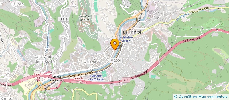localisation de l'entreprise MONSIEUR MAROUEN BRIKI à NICE