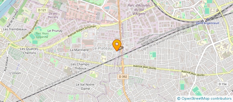 localisation de l'entreprise MONSIEUR MAROUENE MBAREK  SARTROUVILLE