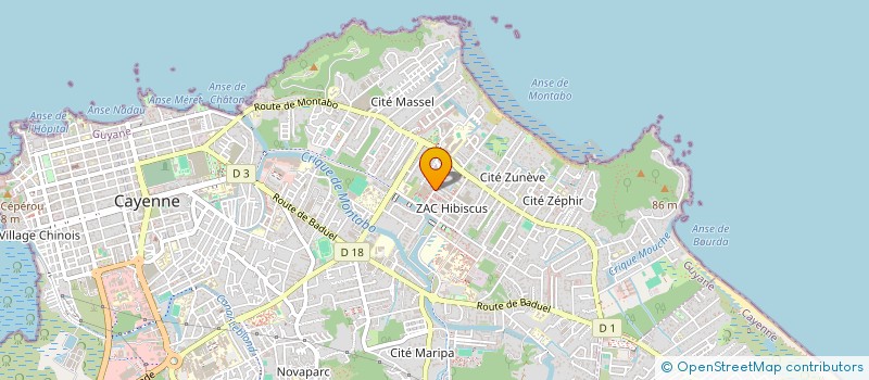 localisation de l'entreprise MONSIEUR MARQUENSON MONTERO PEREZ  CAYENNE