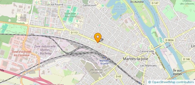 localisation de l'entreprise MONSIEUR MARSAN MENE BERRE  MANTES-LA-JOLIE