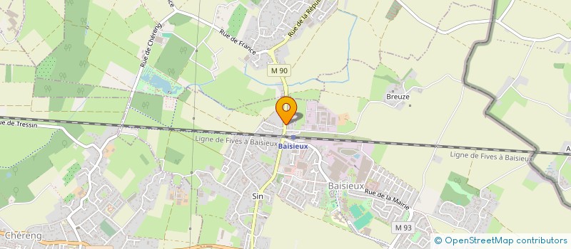 localisation de l'entreprise MONSIEUR MARSELDO BRUCI  BAISIEUX