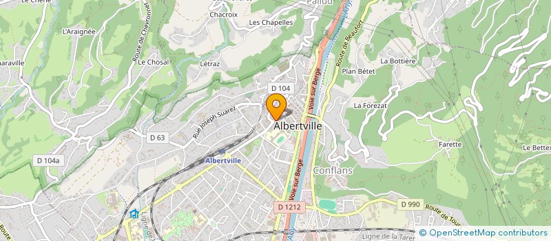 localisation de l'entreprise MONSIEUR MARTHIAL TRAISSARD à ALBERTVILLE
