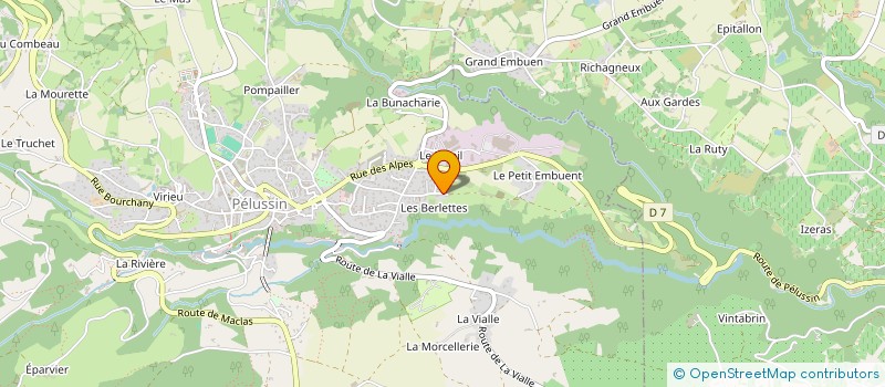 localisation de l'entreprise MONSIEUR MARTHIS EPARVIER  PELUSSIN