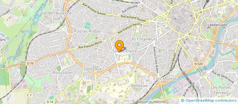 localisation de l'entreprise MONSIEUR MARTIAL ANDRIEUX à LIMOGES
