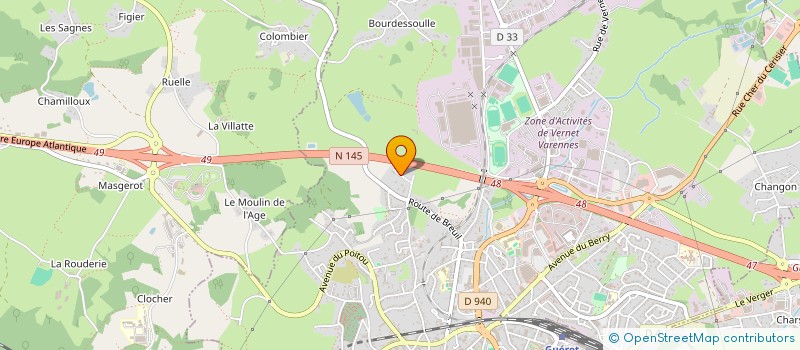 localisation de l'entreprise MONSIEUR MARTIAL AUCLERC  GUERET