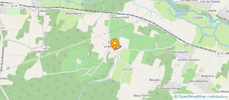 localisation de l'entreprise MONSIEUR MARTIAL BADILLER  CHEILLE