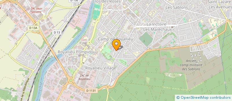 localisation de l'entreprise MONSIEUR MARTIAL BALCAEN  COMPIEGNE