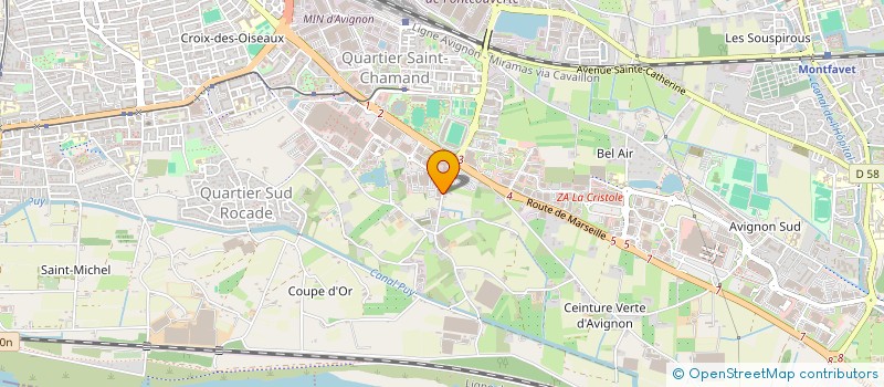 localisation de l'entreprise MONSIEUR MARTIAL BARRE  AVIGNON