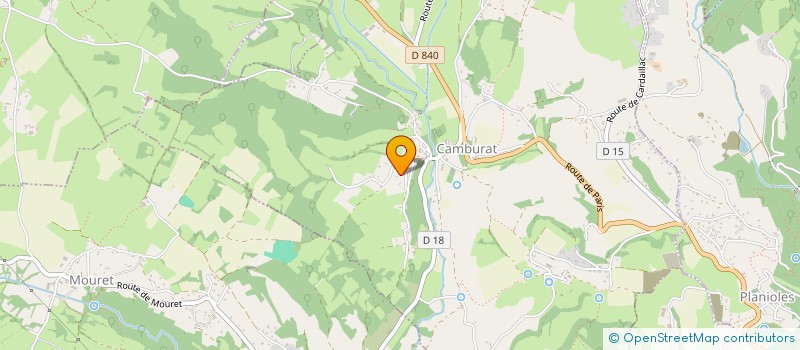 localisation de l'entreprise MONSIEUR MARTIAL BEDOU  CARDAILLAC