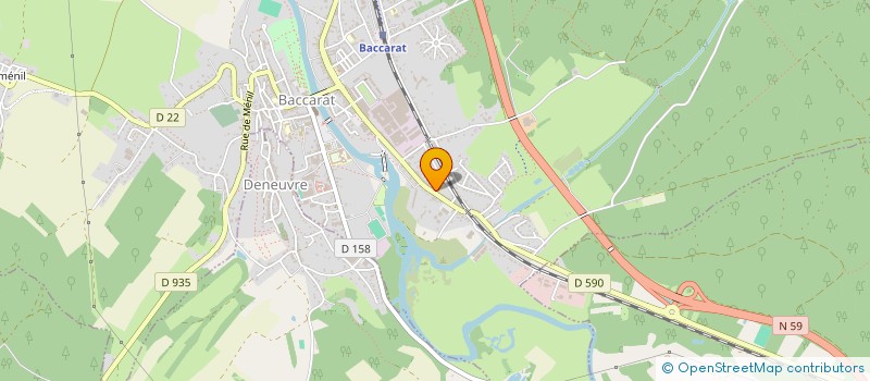 localisation de l'entreprise MONSIEUR MARTIAL BERGE  BACCARAT