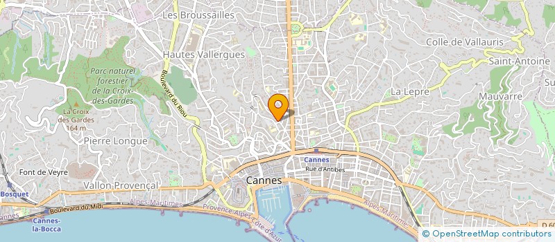 localisation de l'entreprise MONSIEUR MARTIAL BERNARD  CANNES