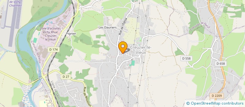 localisation de l'entreprise MONSIEUR MARTIAL BION  CREUZIER-LE-VIEUX