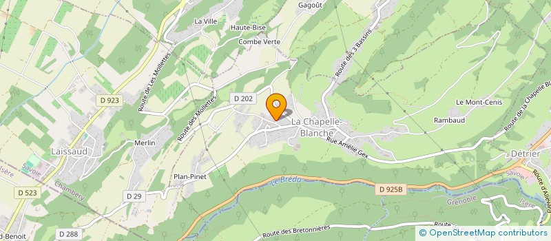 localisation de l'entreprise MONSIEUR MARTIAL BLANC  LA CHAPELLE-BLANCHE