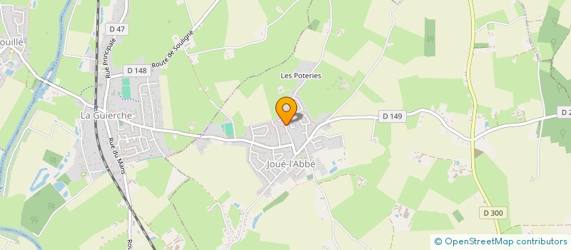 localisation de l'entreprise MONSIEUR MARTIAL BLAVETTE  JOUE-L'ABBE