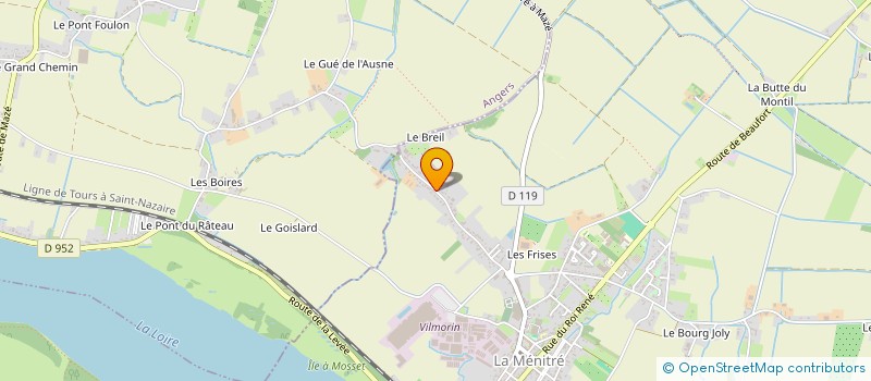 localisation de l'entreprise MONSIEUR MARTIAL BLOUIN  LA MENITRE