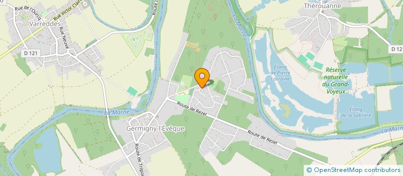 localisation de l'entreprise MONSIEUR MARTIAL BODIN  GERMIGNY-L'EVEQUE