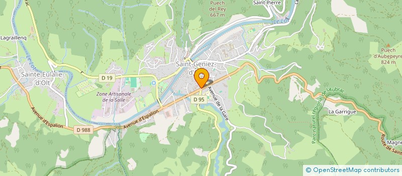 localisation de l'entreprise MONSIEUR MARTIAL BORBALAN  SAINT GENIEZ D'OLT ET D'AUBRAC