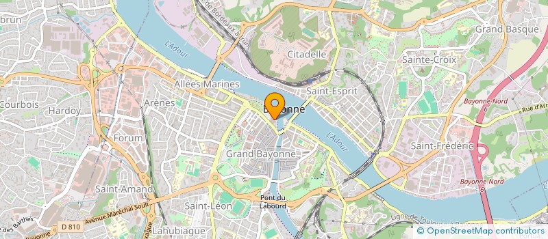 localisation de l'entreprise MONSIEUR MARTIAL BOUKHRIEF à BAYONNE