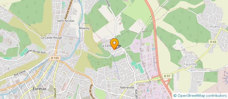 localisation de l'entreprise MONSIEUR MARTIAL BOUVREE  EVREUX