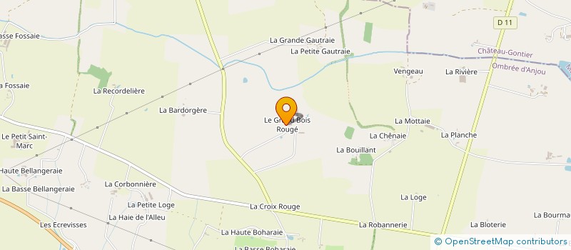 localisation de l'entreprise MONSIEUR MARTIAL BREBION  OMBREE D'ANJOU