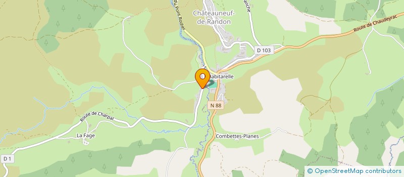 localisation de l'entreprise MONSIEUR MARTIAL BRESSON  ARZENC-DE-RANDON