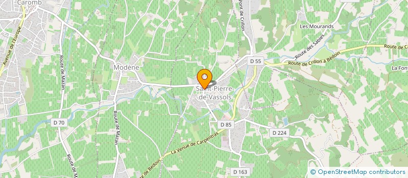 localisation de l'entreprise MONSIEUR MARTIAL BRETHENOUX  SAINT-PIERRE-DE-VASSOLS