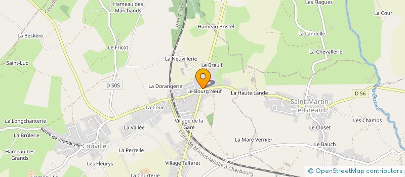 localisation de l'entreprise MONSIEUR MARTIAL BRISSET  COUVILLE