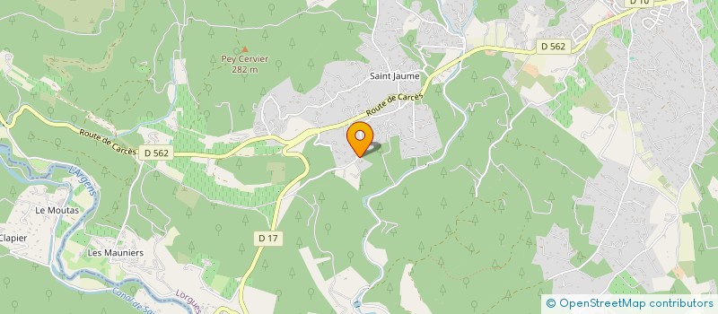 localisation de l'entreprise MONSIEUR MARTIAL CADAS-COULON  LORGUES