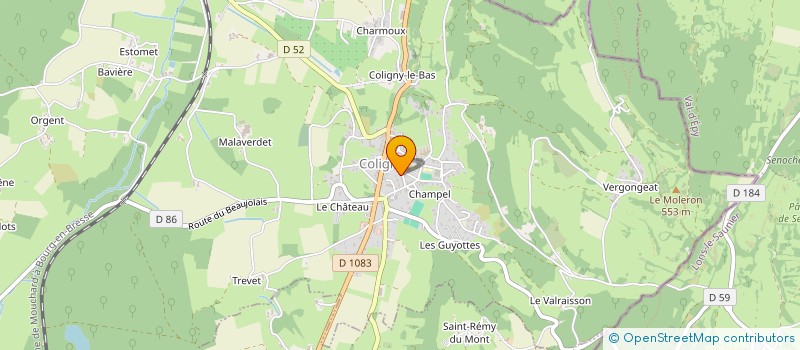 localisation de l'entreprise MONSIEUR MARTIAL CAILLET  HAUTECOURT-ROMANECHE