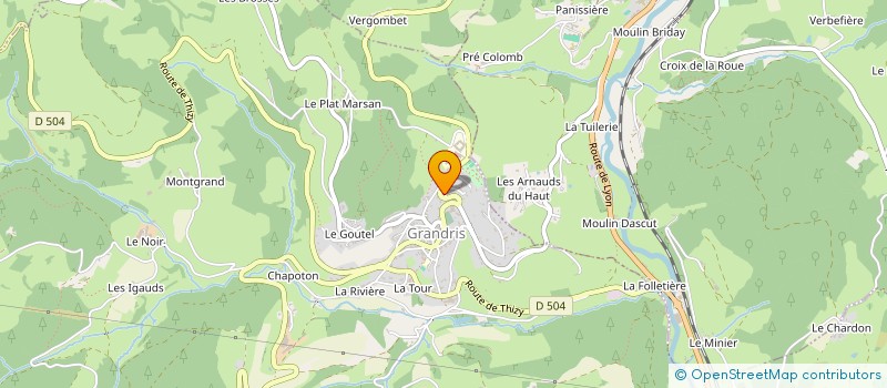 localisation de l'entreprise MONSIEUR MARTIAL CAMPO  GRANDRIS