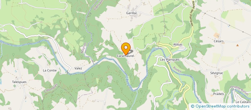 localisation de l'entreprise MONSIEUR MARTIAL CAPDEVILLE  CLAIRVAUX-D AVEYRON