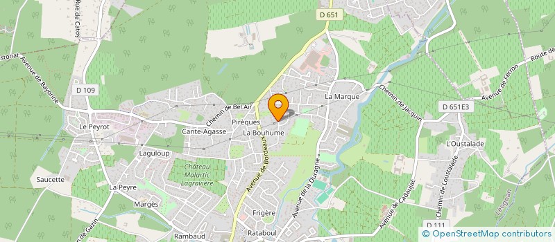 localisation de l'entreprise MONSIEUR MARTIAL CASTAGNET  LEOGNAN