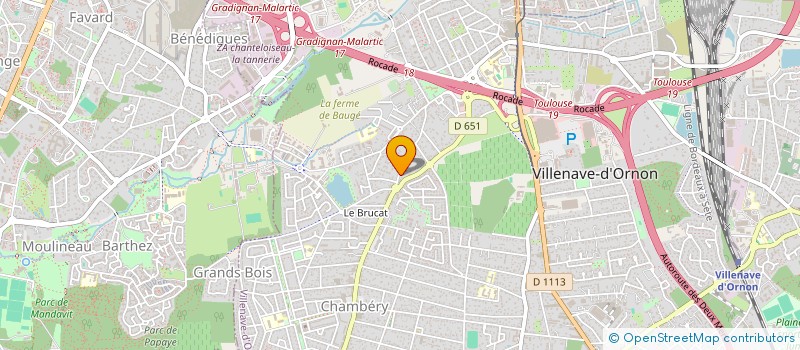 localisation de l'entreprise MONSIEUR MARTIAL CAZENAVE  VILLENAVE-D'ORNON
