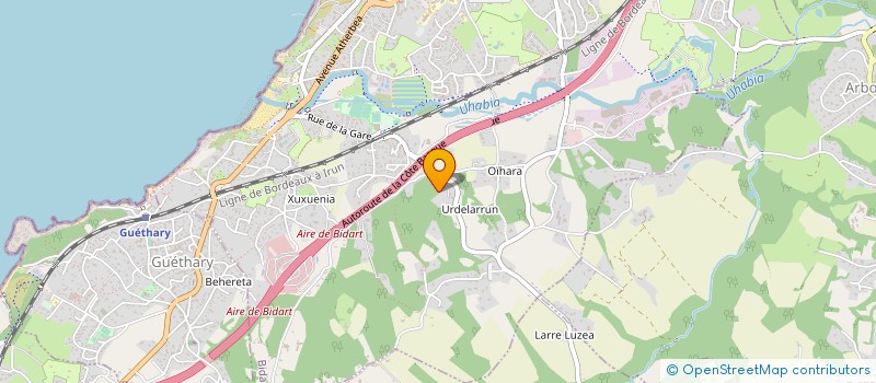 localisation de l'entreprise MONSIEUR MARTIAL CHAPUT à BIDART